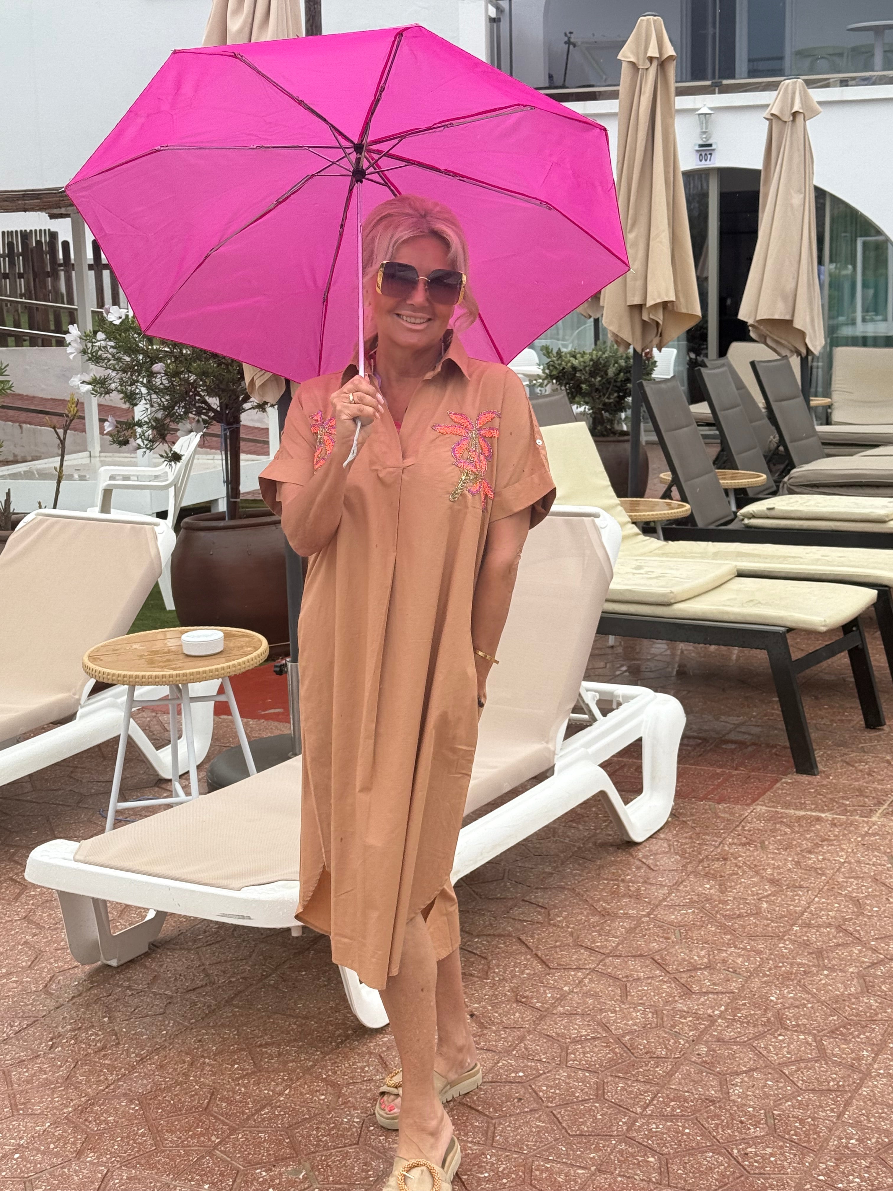 Jurk Tropical Caramel